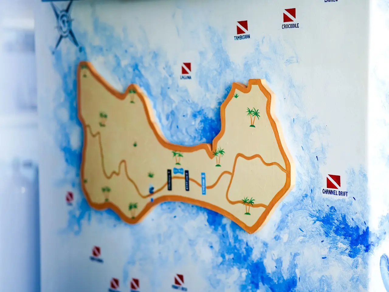 Map of Boracay's best scuba dive sites