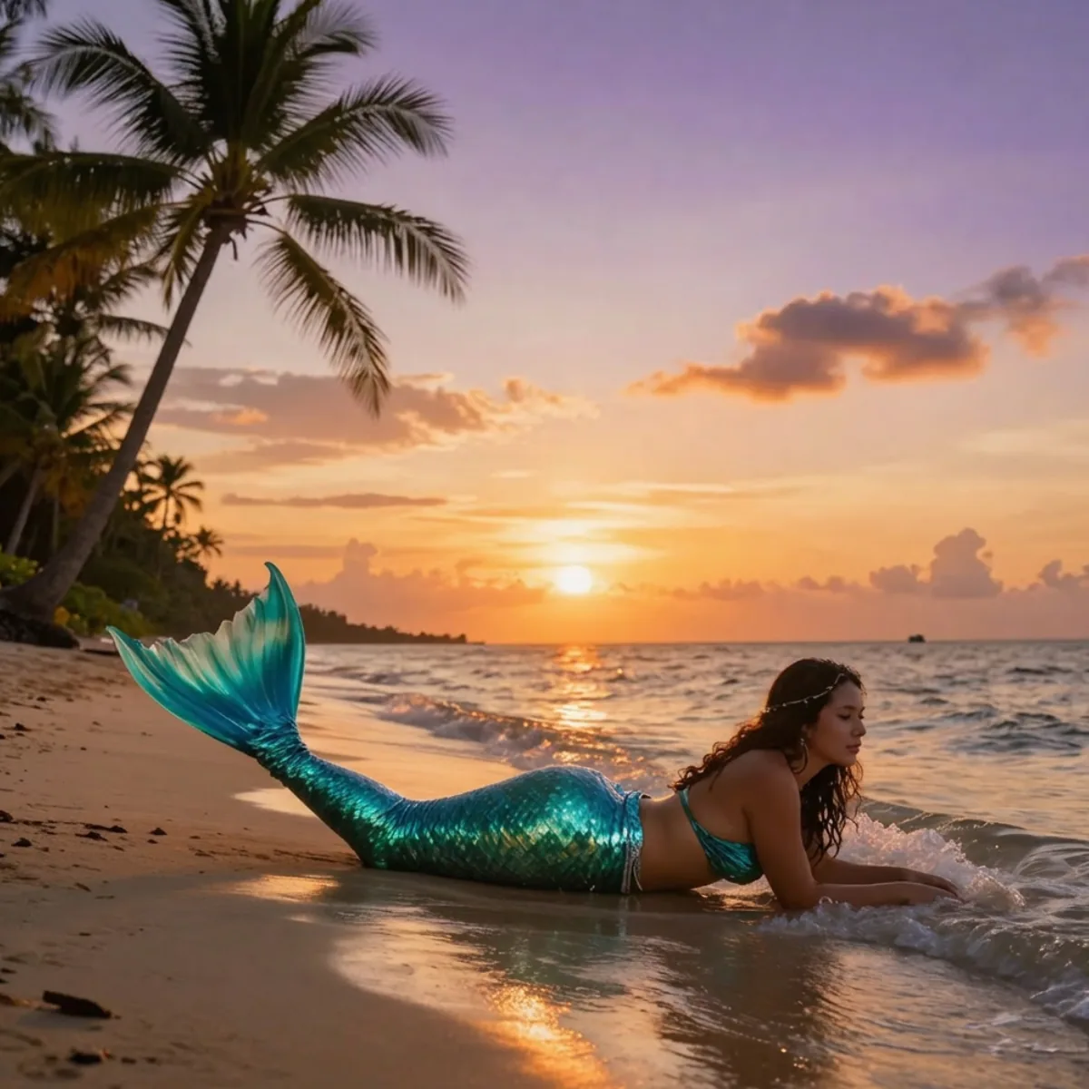 Mermading Sunset Picture Boracay