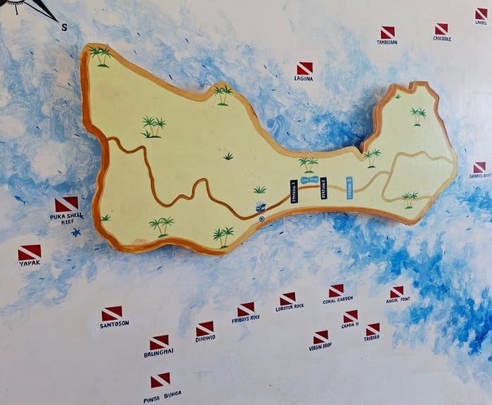 Boracay dive sites map