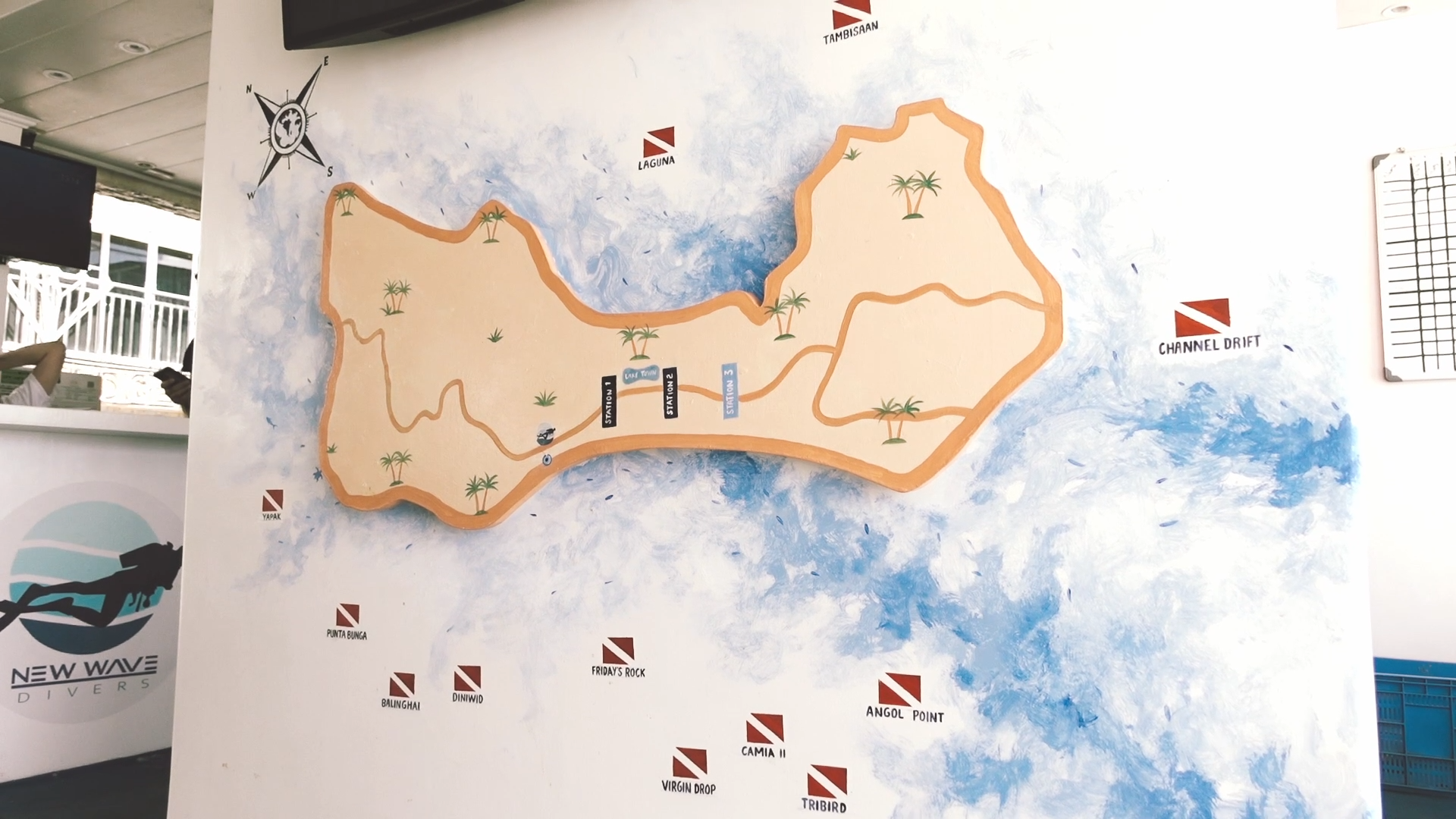 diving boracay map